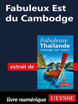 cover image of Fabuleux Est du Cambodge